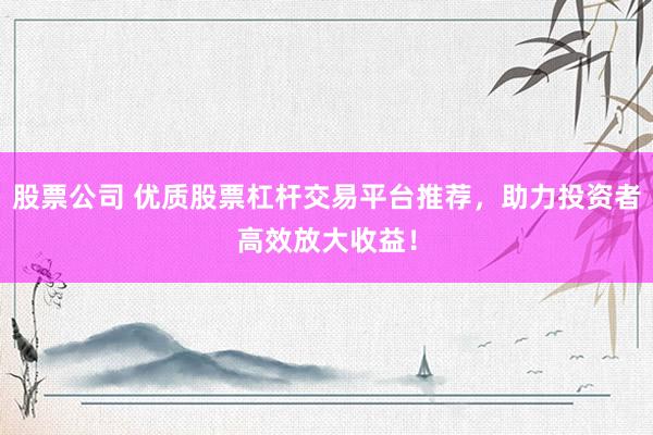 股票公司 优质股票杠杆交易平台推荐，助力投资者高效放大收益！