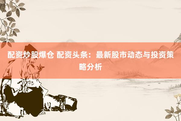 配资炒股爆仓 配资头条：最新股市动态与投资策略分析