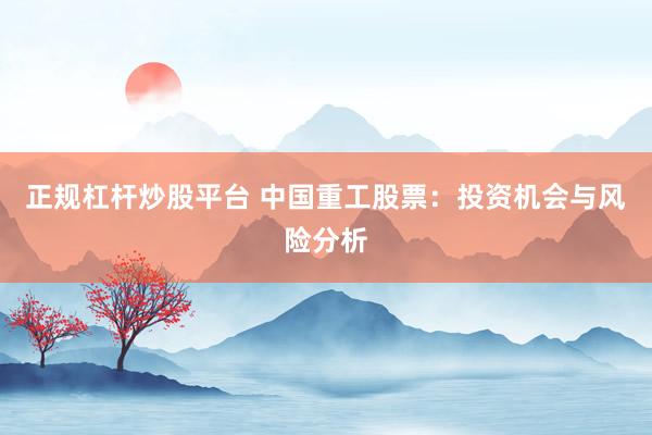 正规杠杆炒股平台 中国重工股票：投资机会与风险分析
